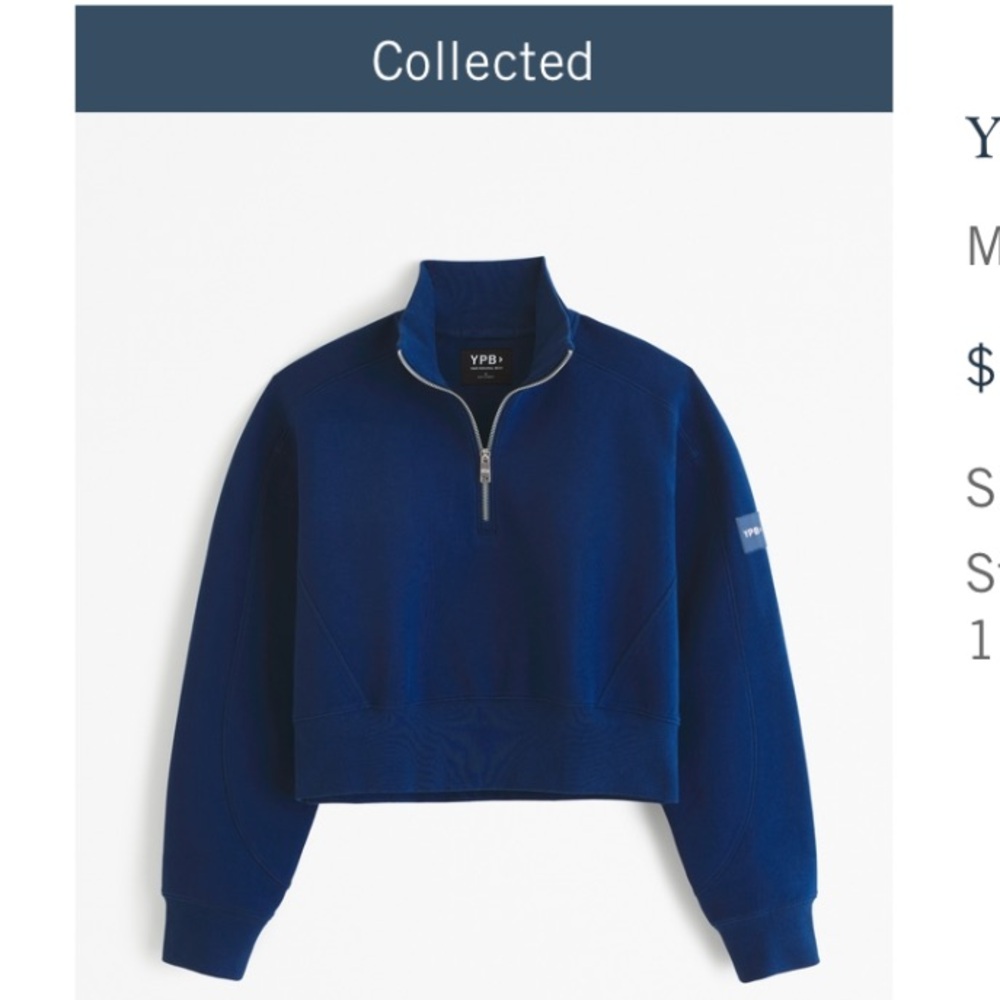 Navy Blue Half-Zip Sweater